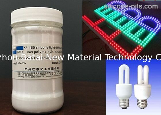 ตัวแทนกระจายแสงซิลิโคนเพิ่มปริมาณน้อย KS-150 การส่งผ่านสูง