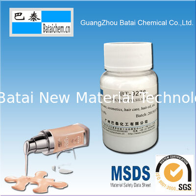 ผงทรงกลมแข็งสีขาว Polymethylsilsesquioxane ช่วยลดสูตรความเหนียว