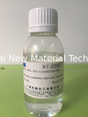 PEG-12 Polyether น้ำมันซิลิโคนละลายน้ำสำหรับเครื่องสำอาง / โลชั่นบำรุงผิว BT-3393