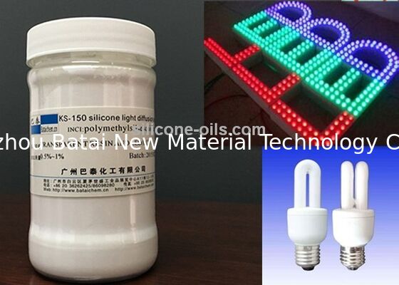 ผงซิลิโคนกระจายแสงเพิ่มหมอกสำหรับหลอดไฟ LED โพลีเมอร์มาสเตอร์แบทช์