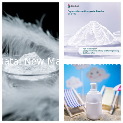 BT-9102 ซิลิโคนพาวเดอร์ ประกอบด้วย ไวนิล PDMS เมทิโคน ซิลเซสควิออกเซน ครอสพอลิเมอร์