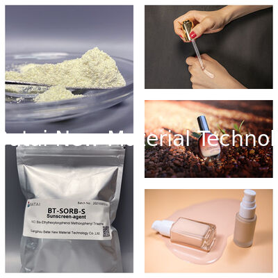 BT-SORB-S Broad Spectrum Sunscreen Agent Ingredient BEMT ปรับปรุงค่า UVA PF ด้วยปริมาณที่ต่ำ