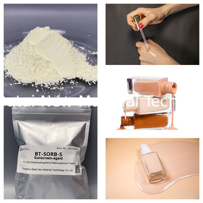 BT-SORB-S Broad Spectrum Sunscreen Agent Ingredient BEMT ปรับปรุงค่า UVA PF ด้วยปริมาณที่ต่ำ