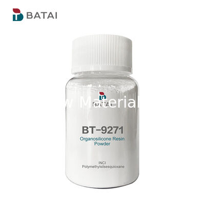 ผงเรซินซิลิโคนสีขาว Polymethylsilsesquioxane พร้อมเนื้อกำมะหยี่พิเศษในการดูแลผิว