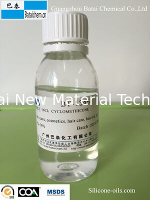 ของเหลวใส Cyclopentasiloxane ความเร็วปานกลางระเหยสำหรับน้ำมันผม