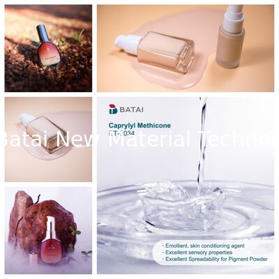น้ําเหลวโปร่ง Caprylyl Methicone INCI ชื่อในรากฐานและครีมกันแดด