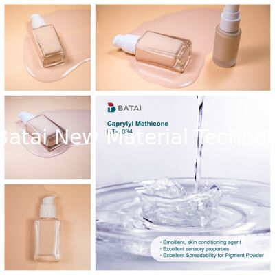 Caprylyl Methicone Derivative Methicone สําหรับ BB Cream อัตราการหด n/20D 1.4000 1.4200